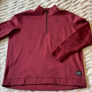 Nike Maroon Quarter-Zip Pullover